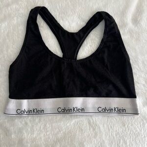 Calvin Klein Gray and Black Logo Band